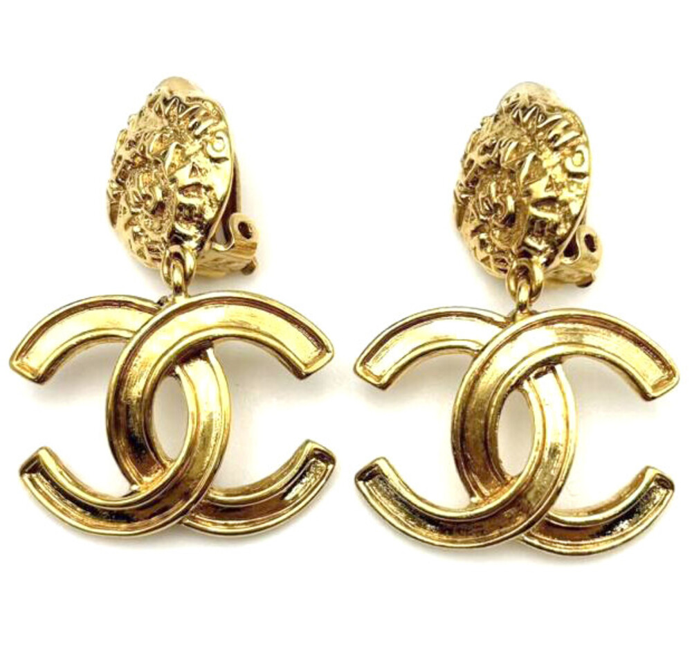 Chanel Cc Logos Dangle Vintage Clip-On #354994C79B